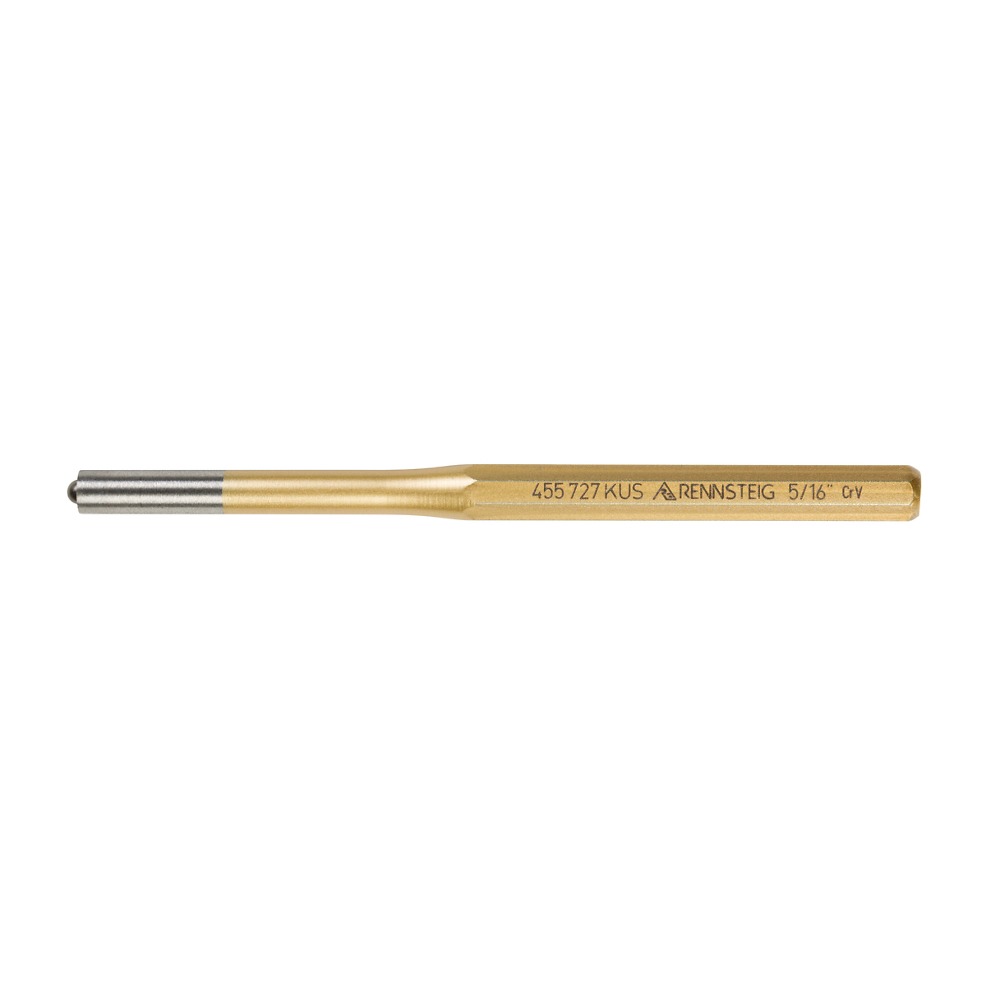 Knipex Rennsteig Roll Pin Punch — 5/16in. x 6in., Chrome Vanadium Steel, Octagonal Shape, Model# 9R 455 727 KUS